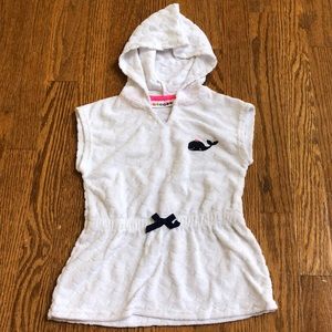 White whale terry cloth swim cover up